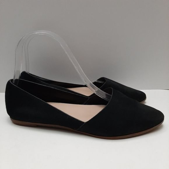 ALDO D'orsay Ballet Flats Slip-On Suede Leather Shoes Black Sz 6.5 - Picture 3 of 16